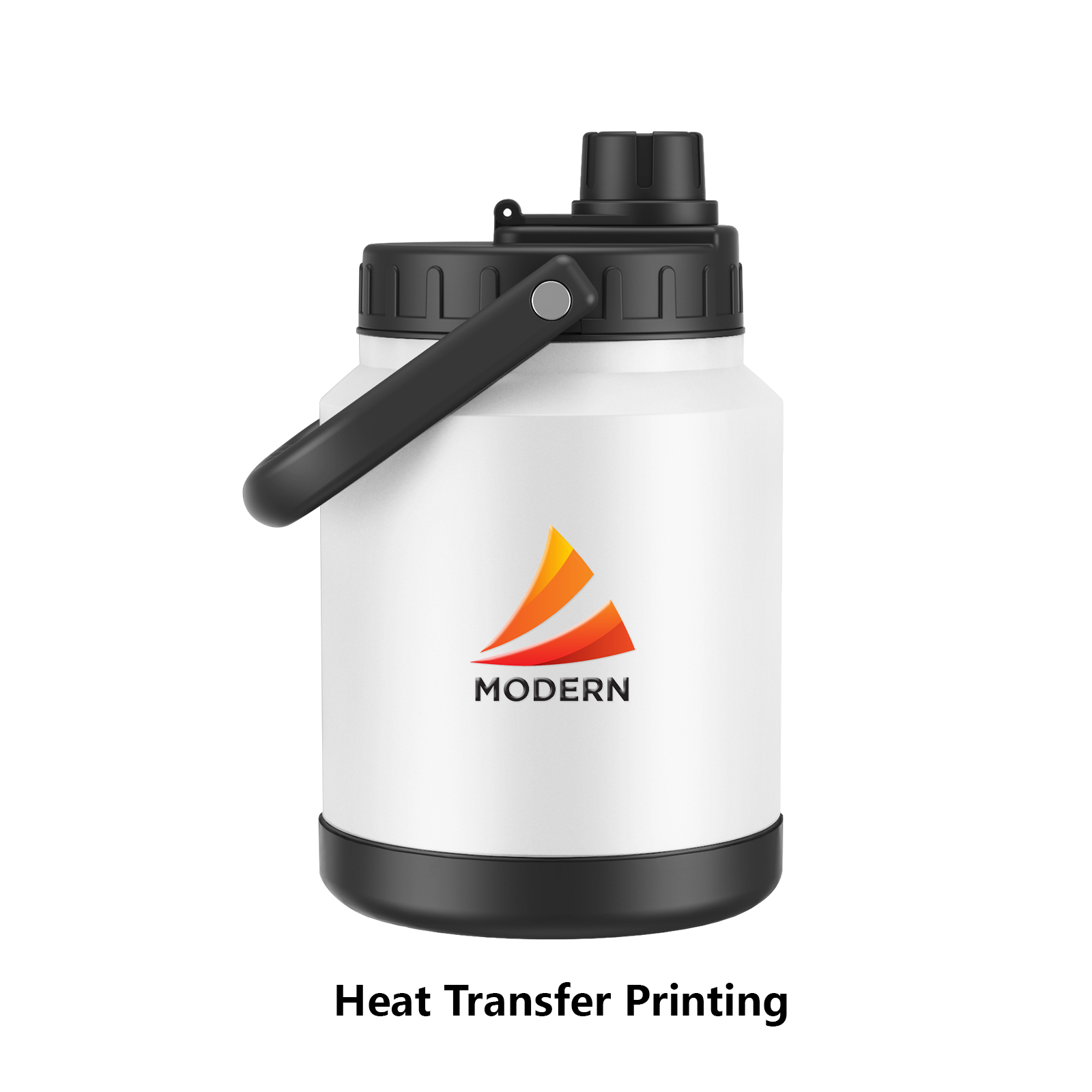 heat transfer printing custom water bottle with full color logo